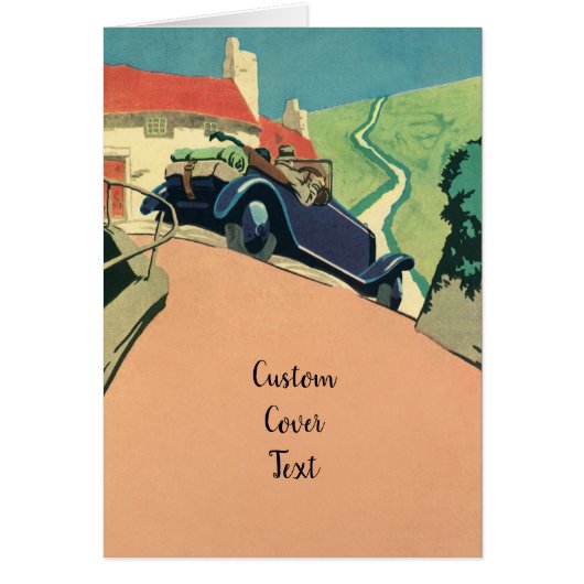 Vintage Cabrio-Straße im Land (Vorne)