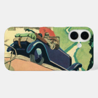 Vintage Cabrio-Straße im Land