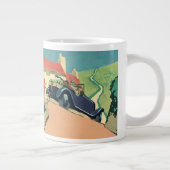 Vintage Cabrio-Straße im Land Jumbo-Tasse (Rechts)