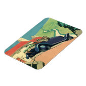 Vintage Cabrio-Straße im Land Magnet (Linke Seite)