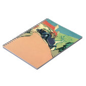 Vintage Cabrio-Straße im Land Notizblock (Linke Seite)