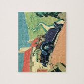 Vintage Cabrio-Straße im Land Puzzle (Vertikal)