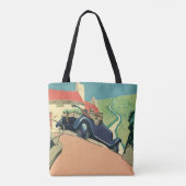 Vintage Cabrio-Straße im Land Tasche (Rückseite)