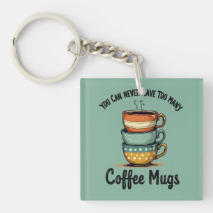 Vintage-Café-Liebhaber-Rustikale-Café-Ästhetik-Kun Schlüsselanhänger