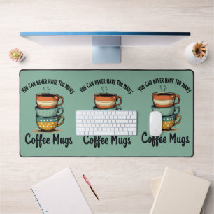 Vintage-Café-Liebhaber-Rustikale-Café-Ästhetik-Kun Schreibtischunterlage