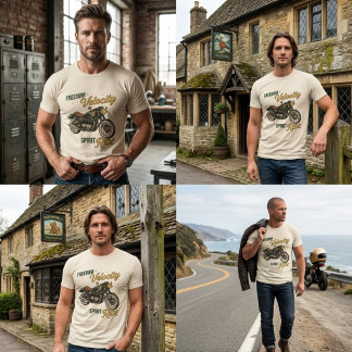 Vintage-Cafe-Racer-Motorrad T-Shirt