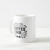 "Vintage-Café-Schild-Design" Kaffeetasse (Vorderseite Links)