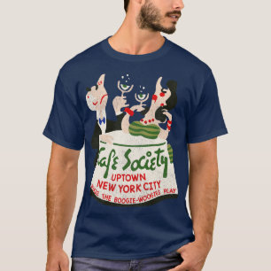 Vintage Cafe Society Ehemaliger New York City Nach T-Shirt