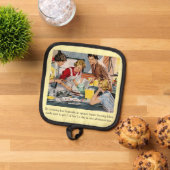 Vintage-Cake-Decorating-Szene Topflappen (Oben Unten)