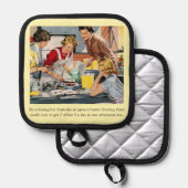 Vintage-Cake-Decorating-Szene Topflappen (Vorderseite/Rückseite)
