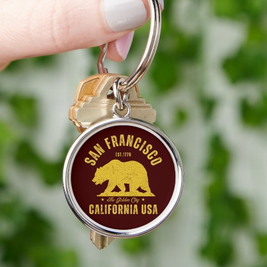 Vintage California Bear – San Francisco Edition Schlüsselanhänger