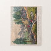Vintage California Gold Rush Illustration (1871) Puzzle (Vertikal)