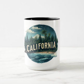 Vintage California Scenic T-Shirt | Nature Graphic Tasse