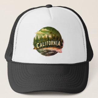 Vintage California Scenic T-Shirt | Nature Graphic Truckerkappe