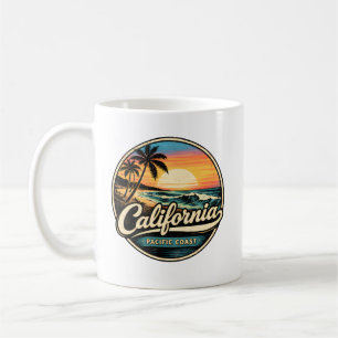 Vintage-California-Sonnenuntergang - Retro-80er-Su Kaffeetasse