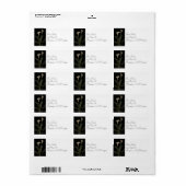 Vintage Calla Lilies-Adressmarken Adressaufkleber (Vorne)