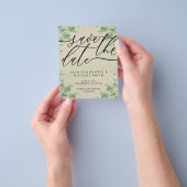 Vintage Calligraphy Eucalyptus budget special day Flyer (Gruppe)