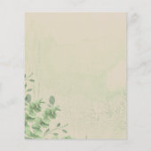Vintage Calligraphy Eucalyptus budget special day Flyer (Hinten)