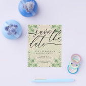 Vintage Calligraphy Eucalyptus budget special day Flyer (Einzeln)