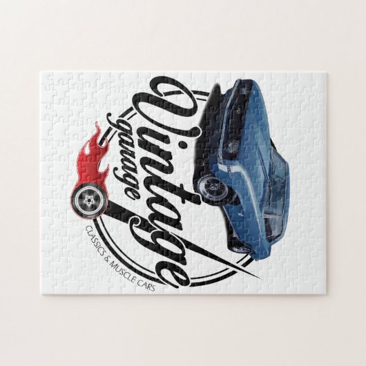 Vintage Camaro Custom Garage Puzzle (Horizontal)