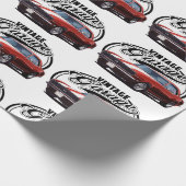 Vintage Camaro Garage Geschenkpapier (Ecke)