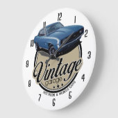 Vintage Camaro Garage Große Wanduhr (Winkel)