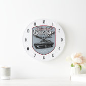 Vintage Camaro Retro Garage Große Wanduhr (Zuhause)