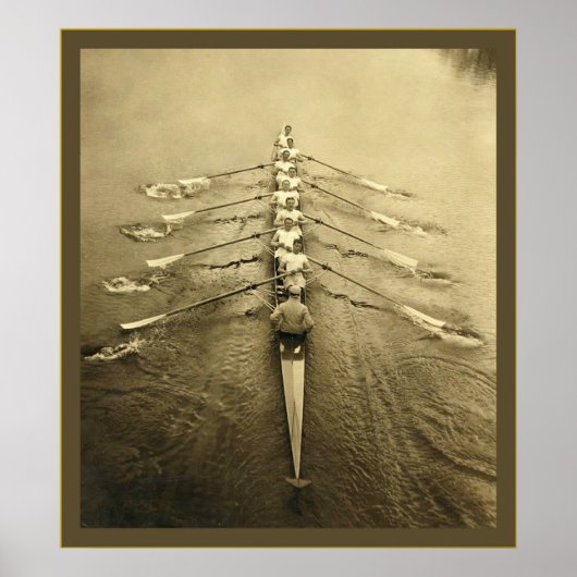 Vintage Cambridge-Crew 1910-1915 Poster (Vorne)