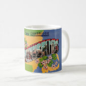 Vintage Cambridge MA Tasse (VorderseiteRechts)
