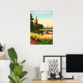 Vintage Cambridge Massachusetts Poster (Heimbüro)