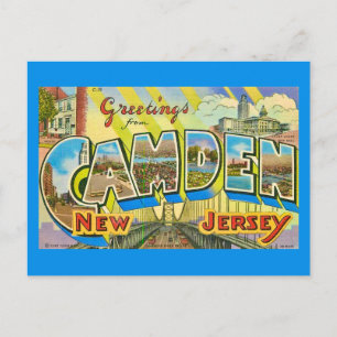 Vintage Camden New Jersey Postkarte
