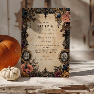 Vintage-Cameo-Gotik-Halloween Einladung