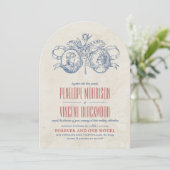 Vintage Cameo Love Wedding Invitation Einladung (Stehend Vorderseite)
