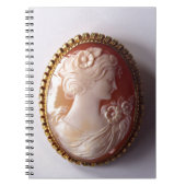 Vintage Cameo Women Silhouette Notizblock (Vorderseite)