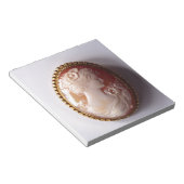 Vintage Cameo Women Silhouette Notizblock (angewinkelt)