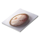 Vintage Cameo Women Silhouette Notizblock (Rotiert)