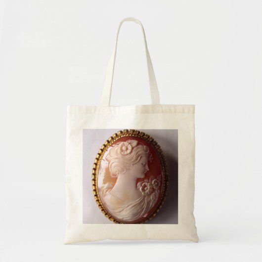 Vintage Cameo Women Silhouette Tragetasche (Vorne)