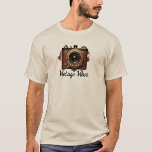 Vintage Camera-Abbildung T-Shirt