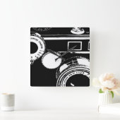 Vintage Camera Argus C3 Clock Quadratische Wanduhr (Zuhause)