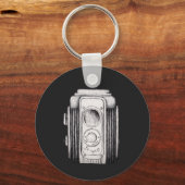 Vintage Camera Black Without wording Schlüsselanhänger (Vorderseite)