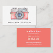 Vintage Camera Business Cards Visitenkarte (Vorne/Hinten)