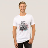 Vintage Camera Capture T-shirt Tri-Blend Shirt (Vorderseite voll)