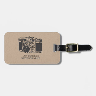 Vintage Camera Grunge Fotografy Business Cards Gepäckanhänger
