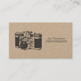 Vintage Camera Grunge Fotografy Business Cards Visitenkarte