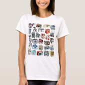 Vintage Camera-Montage T-Shirt (Vorderseite)