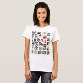 Vintage Camera-Montage T-Shirt (Vorne ganz)