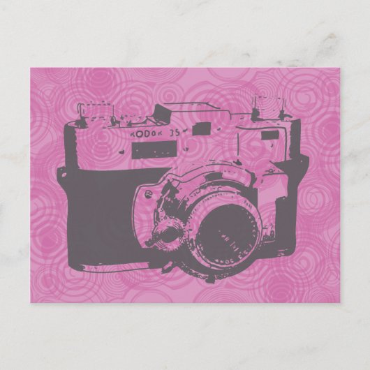 Vintage Camera-Postkarte Postkarte (Vorderseite)