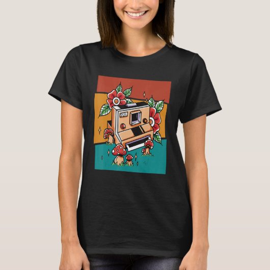 Vintage Camera Retro Photographer T-Shirt (Vorderseite)