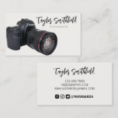 Vintage Camera Videography Visitenkarte (Vorne/Hinten)