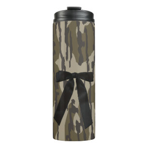 Vintage Camouflage des Bottomlandes Niedlich Black Thermosbecher